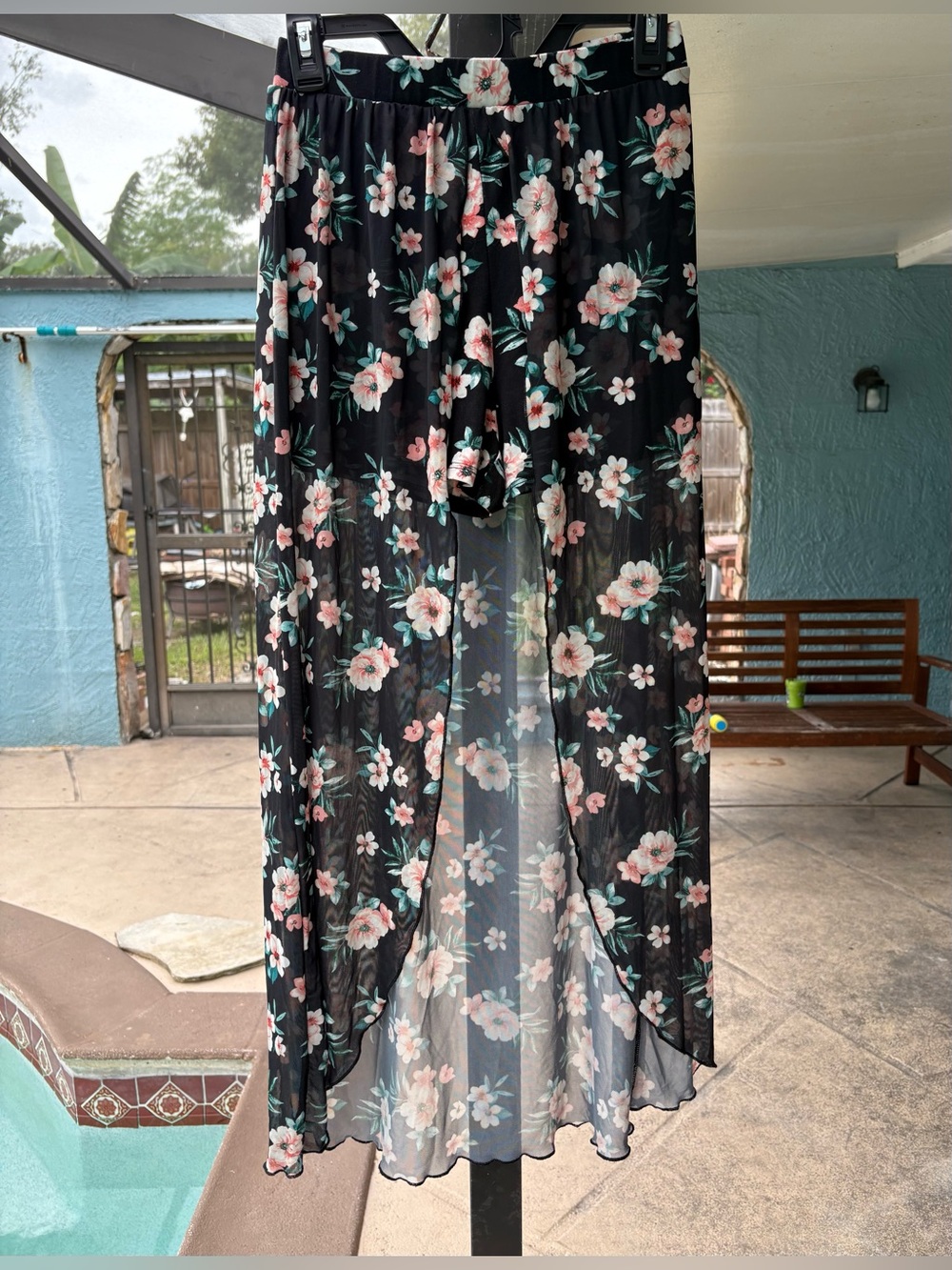 NoBo Floral Maxi Skort Size Small (3-5) Like New
